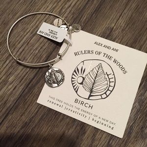 Alex & Ani Silver Birch Tree Bangle